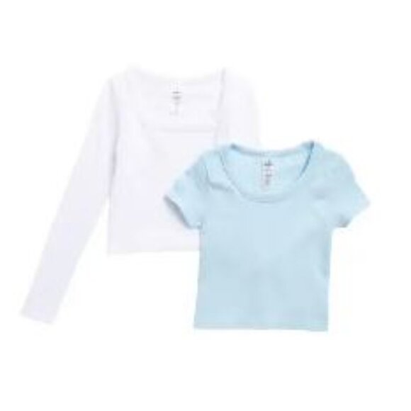 NWT 90 DEGREE BY REFLEX Kids' Assorted 2-Pack Tops - Picture 2 of 2